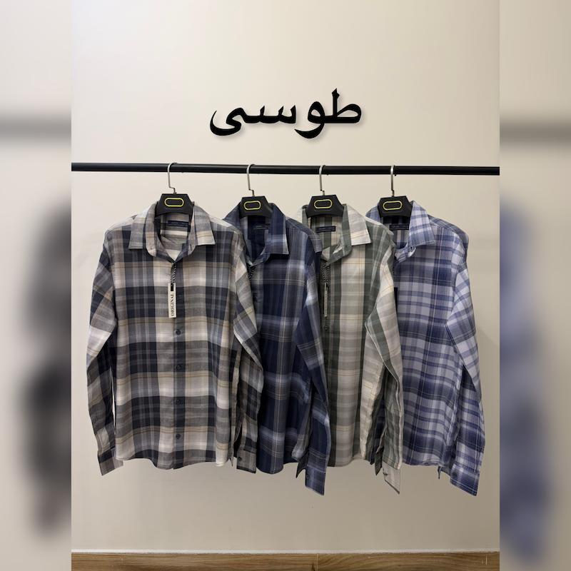 پیراهن چهارخانه آستین بلند ۲۶۵۶